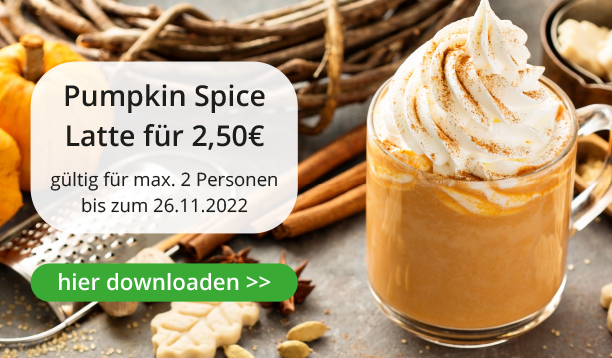 Pumpkin Spice Latte für 2,50 Euro