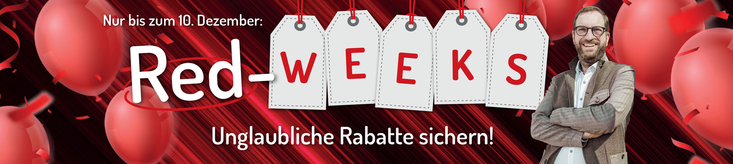 Nur bis zum 10. Dezember: Red-Weeks bei speedy - unglaubliche Rabatte sichern!
